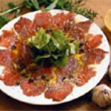 Venison carpaccio