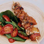 Chicken chorizo kebabs