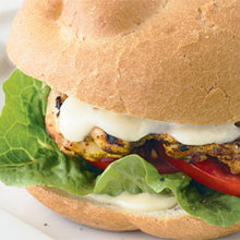 Portuguese chicken burger