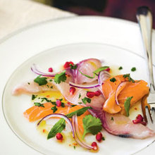Salmon ceviche