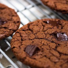 Double choc cookies