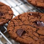 Double choc cookies