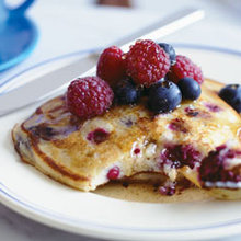 Mixed berry pancakes