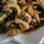 Coriander chilli garlic prawns