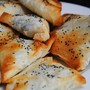 Spinach cheese triangles