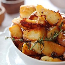 Duck fat potatoes