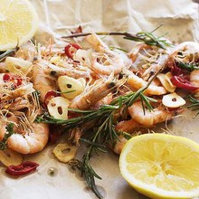 Crispy fried prawns