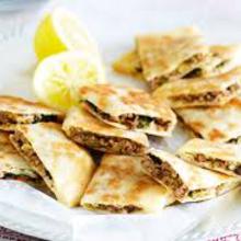 Beef spinach gozleme