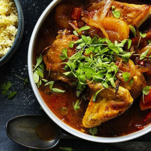 Chicken apricot tagine