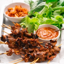 Korean beef skewers