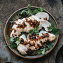 Steamed chicken breast with garlic and black bean dressing